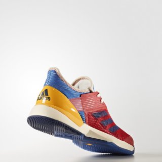 adidas 阿迪达斯 adizero ubersonic 3 女子网球鞋 36 PW联名石膏白/亮蓝/学院金黄