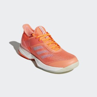 adidas 阿迪达斯 adizero ubersonic 3 女子网球鞋 36 高光橙/牛奶珊瑚粉/白