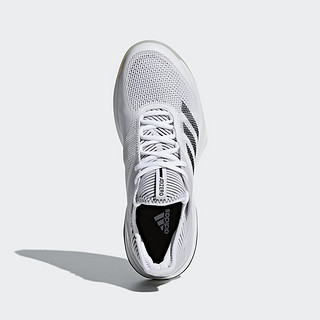 adidas 阿迪达斯 adizero ubersonic 3 女子网球鞋 37.5 亮白/1号黑色 