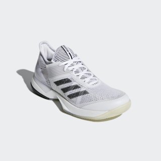 adidas 阿迪达斯 adizero ubersonic 3 女子网球鞋 37.5 亮白/1号黑色 