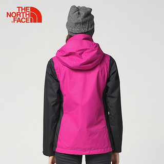 THE NORTH FACE 北面 35CI 女款秋冬户外冲锋衣 HY3/紫红色/灰色 XL 