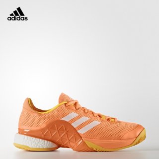 adidas 阿迪达斯 Barricade 2017 boost 男子网球鞋 42 亮光橙/亮白/霓虹橙
