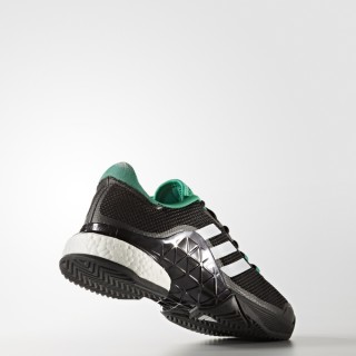 adidas 阿迪达斯 Barricade 2017 boost 男子网球鞋 42 1号黑色/亮白/基础绿