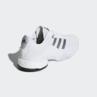 adidas 阿迪达斯 barricade 2018 boost 男子网球鞋 43.5 亮白/暗银金属