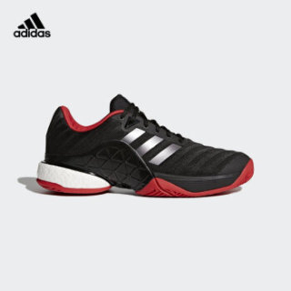 adidas 阿迪达斯 barricade 2018 boost 男子网球鞋 42.5 1号黑色/灰/夜金属灰