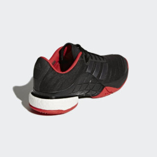 adidas 阿迪达斯 barricade 2018 boost 男子网球鞋 42.5 1号黑色/灰/夜金属灰