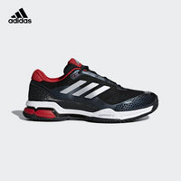 adidas 阿迪达斯 barricade club 男子网球鞋 44 1号黑色/暗银金属/红 