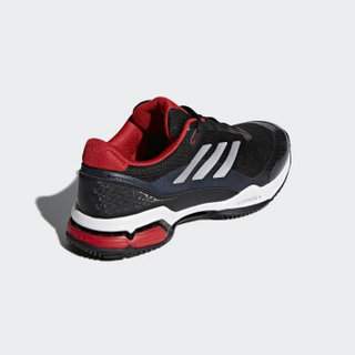 adidas 阿迪达斯 barricade club 男子网球鞋 39.5 1号黑色/暗银金属/红 