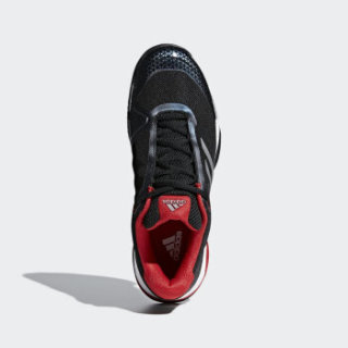 adidas 阿迪达斯 barricade club 男子网球鞋 42 1号黑色/暗银金属/红