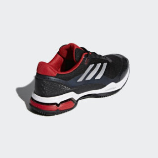 adidas 阿迪达斯 barricade club 男子网球鞋 42 1号黑色/暗银金属/红
