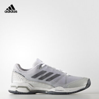 adidas 阿迪达斯 barricade club 男子网球鞋 43.5 夜金属灰/亮白/1号黑色