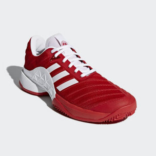 adidas 阿迪达斯 barricade 2018 男子网球鞋 42 浅猩红/亮白 