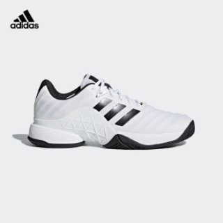 adidas 阿迪达斯 barricade 2018 男子网球鞋 42 亮白/1号黑色/暗银金属