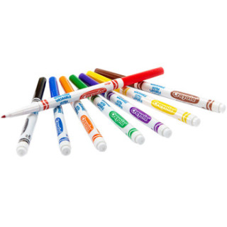 Crayola 绘儿乐 可水洗水彩笔 8色细头
