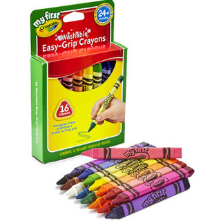Crayola 绘儿乐 彩色美术蜡笔 16色可水洗三角