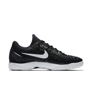 NIKE 耐克 AIR ZOOM CAGE 3 HC 男子网球鞋 46 深藏青蓝/金属银/赛车蓝/白