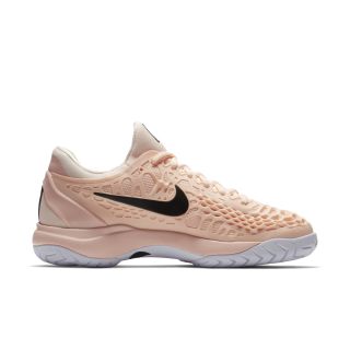 NIKE 耐克 AIR ZOOM CAGE 3 HC 女子网球鞋 36 浅红/黑/白