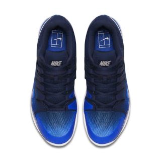 NIKE 耐克 ZOOM VAPOR 9.5 TOUR 男子网球鞋 42.5 深藏青蓝/金属银/赛车蓝/白/顶峰白
