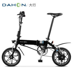 大行（DAHON） 折叠电动车2017新款14寸助力锂电自行车代驾电单车BYA412E 黑色