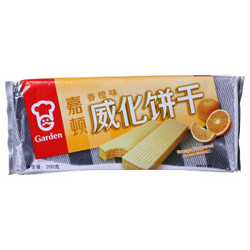 嘉顿 饼干糕点 零食点心 香橙味威化饼干 200g