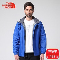 THE NORTH FACE 北面 367W 男款春秋防水透气冲锋衣 BL5/蓝色 XXL 