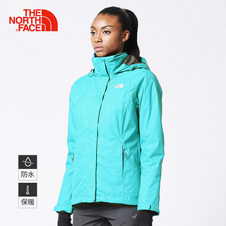 THE NORTH FACE 北面 3CGT 女款秋冬三合一冲锋衣 EY3/绿色 S 