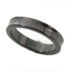 TIFFANY & Co 蒂芙尼 1837系列 MIDNIGHT午夜黑 NARROW RING 钛金窄款戒指