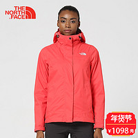 THE NORTH FACE 北面 3CGU 女款秋冬抓绒三合一冲锋衣 G14/粉红 L 