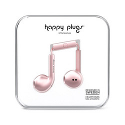 Happy plugs Earbud Plus Deluxe Edition 瑞典 线控耳机 多色可选 规格：粉红金色