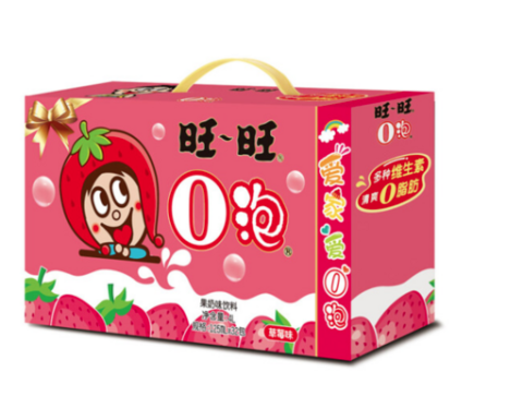 want want 旺旺 o泡果奶礼盒 草莓味 125ml*32盒 *4件