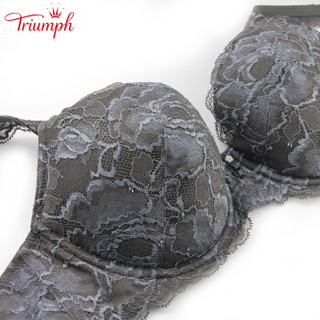 Triumph 黛安芬 10174990 女士蕾丝文胸 80B 深灰色 