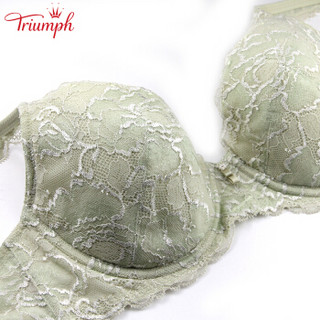 Triumph 黛安芬 10174990 女士蕾丝文胸 80C 绿色 