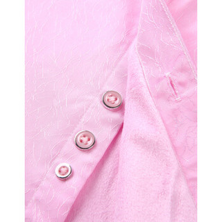HLA 海澜之家 男士纯色衬衫 粉红花纹  170/88A
