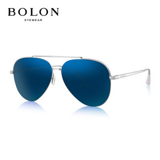 BOLON 暴龙 BL8008 偏光太阳镜 银色/白色/蓝色