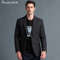Artsdon 阿仕顿 男士毛呢商务休闲西服 深灰 175/L