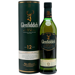 格兰菲迪（Glenfiddich）12年苏格兰达夫镇单一麦芽威士忌700ml