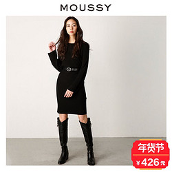 MOUSSY 2017新品时尚修身长款针织连衣裙 女 010ASH70-0680 *3件