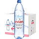 依云（evian）天然矿泉水 1.25L *12瓶 整箱