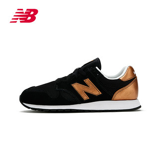 new balance 520系列 女士休闲运动鞋 36 黑金色 