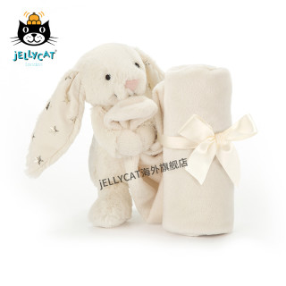 jELLYCAT 邦尼兔 害羞邦尼兔安抚巾 Twinkle白色