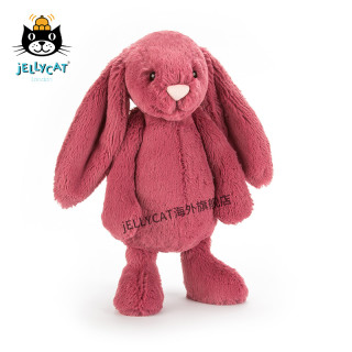 jELLYCAT 邦尼兔 经典害羞系列 浆果色 31cm