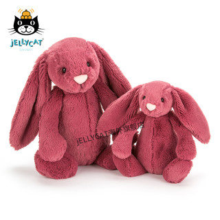 jELLYCAT 邦尼兔 经典害羞系列 浆果色 31cm