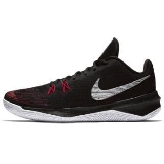 NIKE 耐克 ZOOM EVIDENCE II 男子篮球鞋 44.5 黑/金属银/大学红