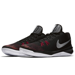NIKE 耐克 ZOOM EVIDENCE II 男子篮球鞋 44.5 黑/金属银/大学红