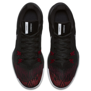 NIKE 耐克 ZOOM EVIDENCE II 男子篮球鞋 44.5 黑/金属银/大学红