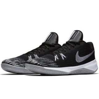 NIKE 耐克 ZOOM EVIDENCE II 男子篮球鞋 40.5 黑/金属银/白