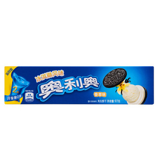 OREO 奥利奥 冰淇淋香草味夹心饼干 97g *25件