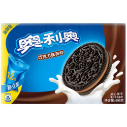奥利奥(Oreo)早餐休闲蛋糕糕点零食大礼包独立小包分享装夹心饼干原味696g 巧克力味
