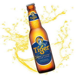 虎牌啤酒（TIGER） 原味 330ml*24瓶 整箱装