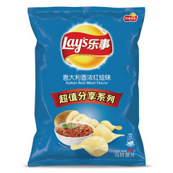 乐事（Lay's）薯片 零食 休闲食品?? 意大利香浓红烩味 235g